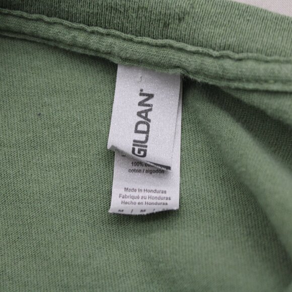 Graphic T-shirt - Ukraine Trident on Military Green - Men's Medium - Picture 7 of 7